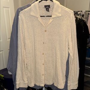 H&M Cream Button Down Shirt
